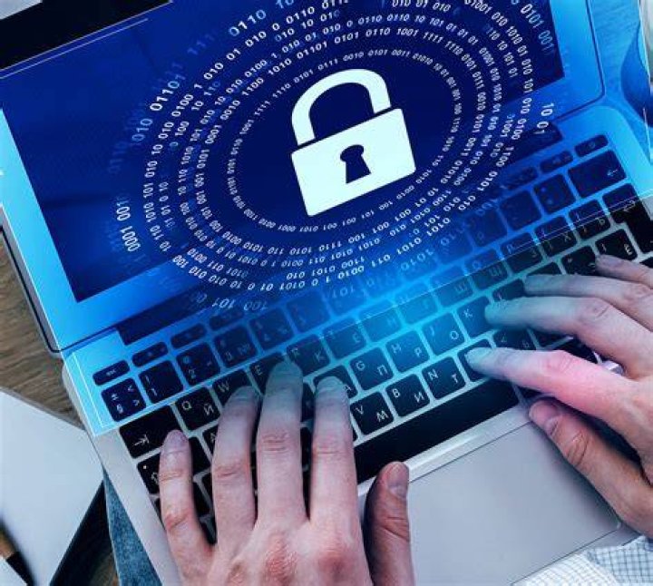 Online privacy and data protection illustration