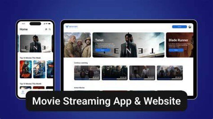 Streaming platform homepage interface